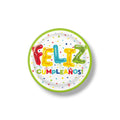 Plato 7" Feliz Cumpleaños C/8