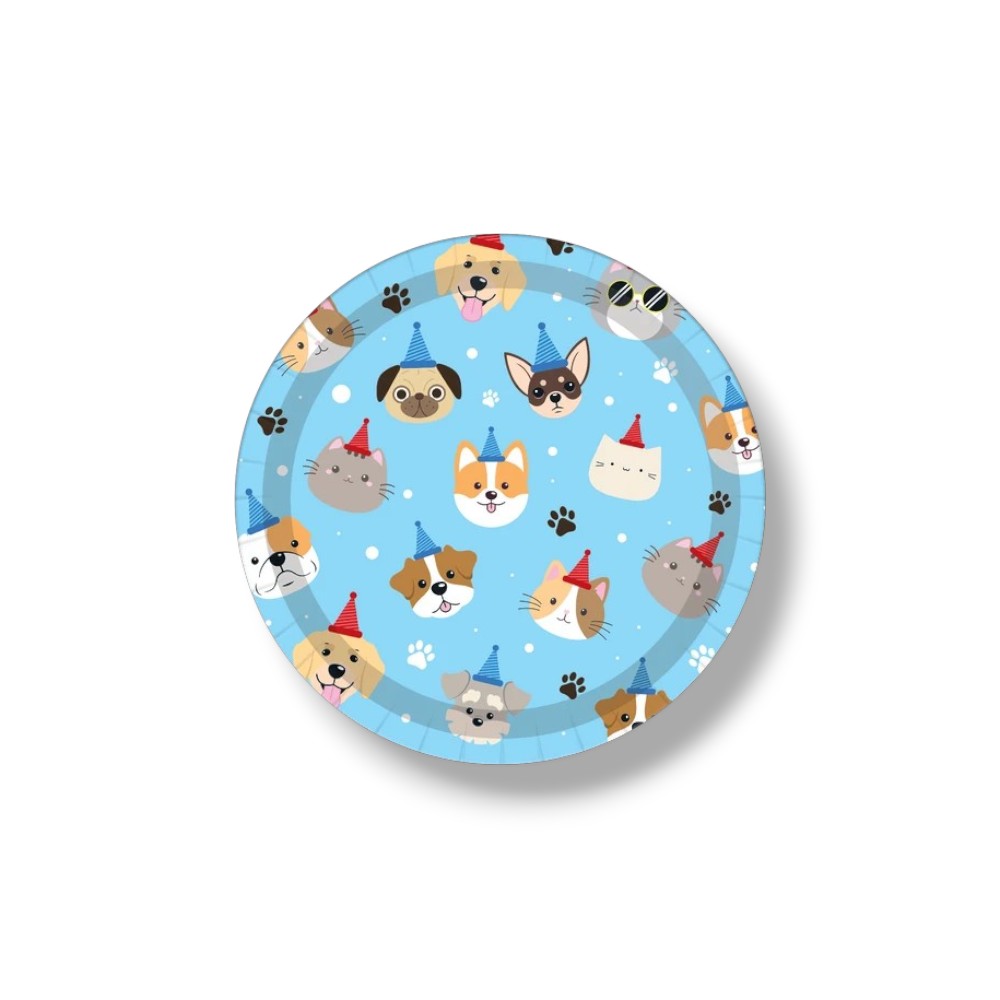 Plato 7" Happy B-Day Pet C/8