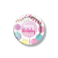 Plate 7" Happy Birthday Sweet Balloons C/6