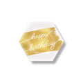 Plate 7" Hexagonal Golden Age Birthday C/8