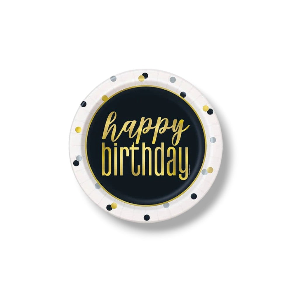 Plato 7" Metallic Happy Birthday C/8