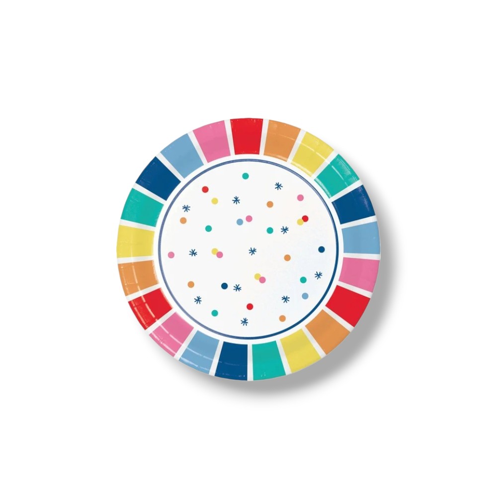 7" Prismatic Party Plate C/20