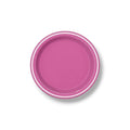 Plate 7" Round Pink White Contour C/8