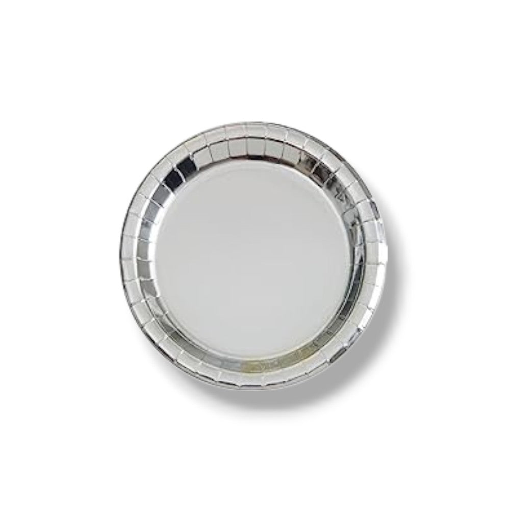 7" Silver Foil Plate C/8