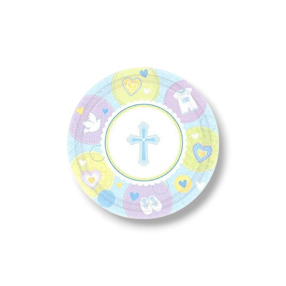 Plato 7" Sweet Christening Blue C/8