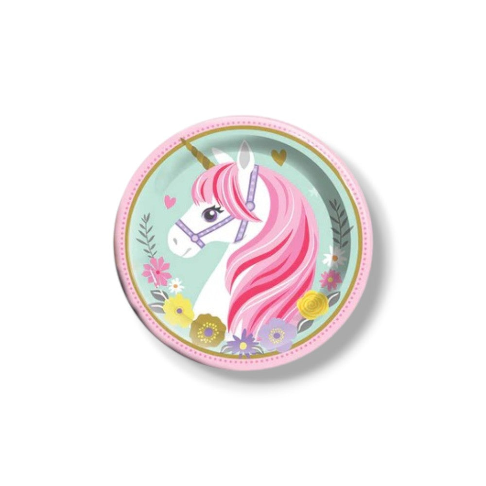 Plato 7" Unicornio C/8