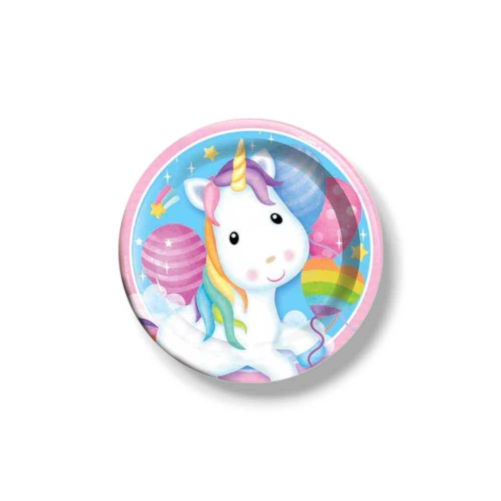 Plato 7" Unicornio Bebe