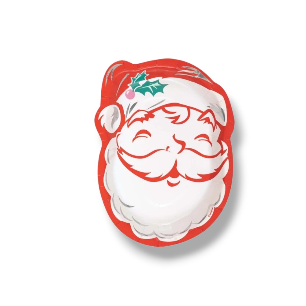 8" Bright Santa C/8 Plate