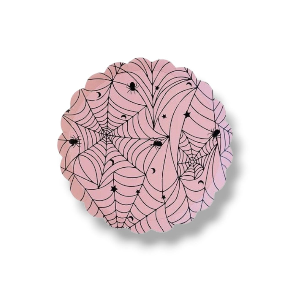 Plato 8" Pink Spider Web C/8