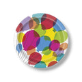 Plate 9" Balloons &amp; Rainbows Birthday C/8