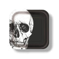 Plate 9" Black White Skulls C/8