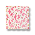 9" Cow Gal Pattern Plate C/8