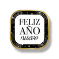 Plato 9" Cuadrado Año Nuevo C/8