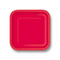 Plato 9" Cuadrado Rojo C/14