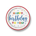 Plato 9" Dots And Stars Brithday C/8