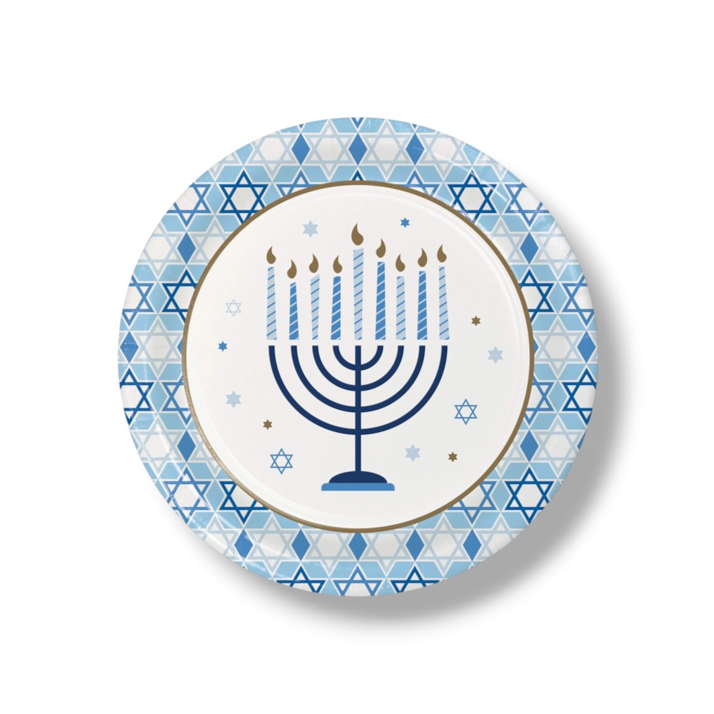 Plato 9" Hanukkah Celebration C/8