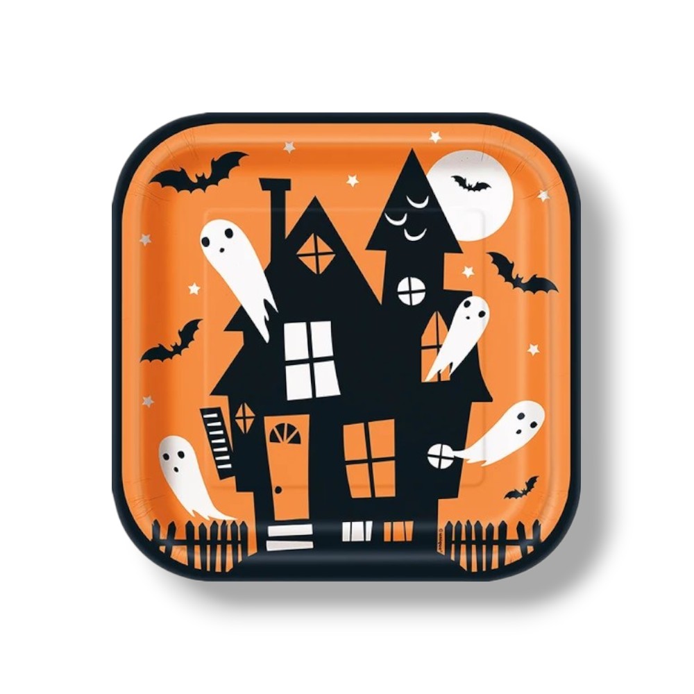 Plate 9" Happy Haunting Halloween C/8