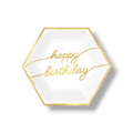 Plato 9" Hexagonal Golden Age Birthday C/8