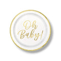 9" Oh Baby Gold Plate C/8