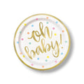 9" Oh Baby Foil Plate C/8