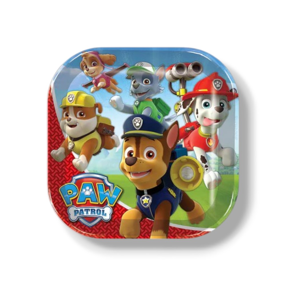 Plato 9" Paw Patrol Niño C/6