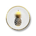 Plato 9" Foil Piña C/8