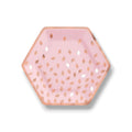 Plate 9" Hexagonal Blush Birthday C/8
