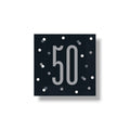 Servilleta G 50 Black & Grey C/16