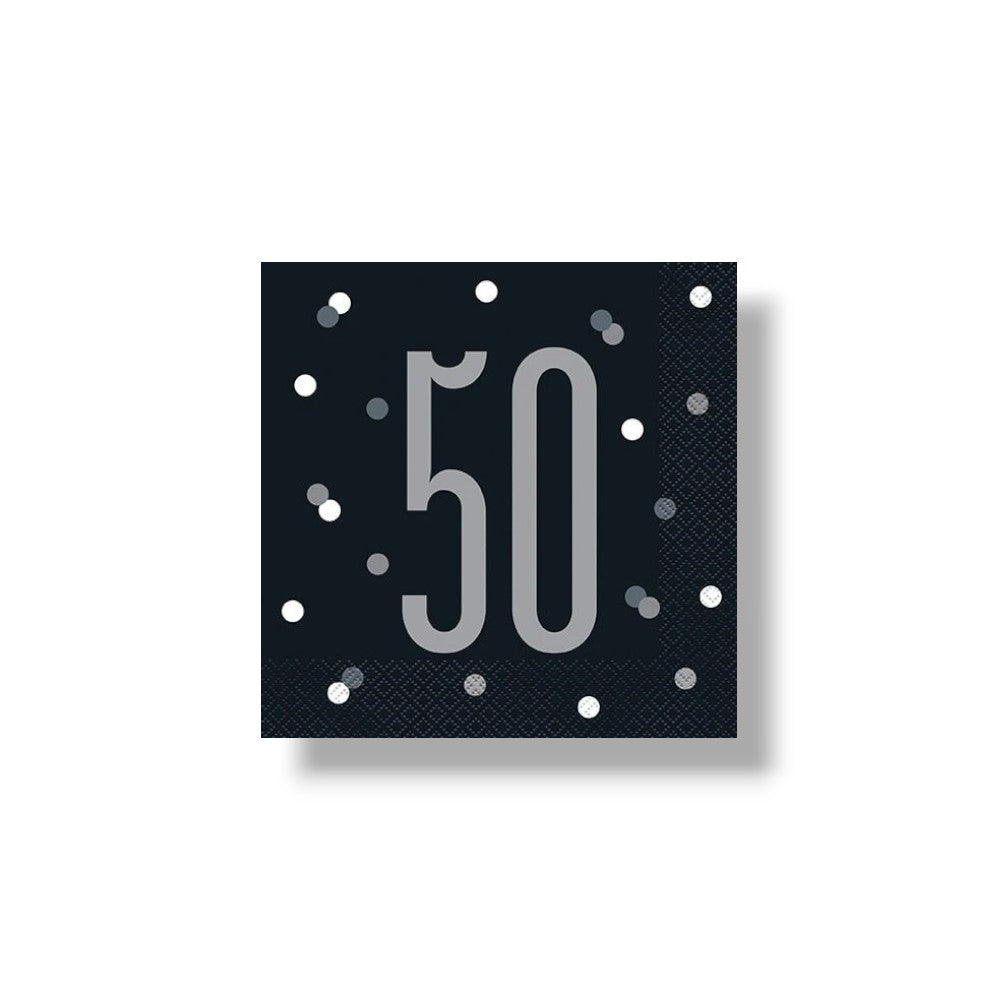 Servilleta G 50 Black & Grey C/16