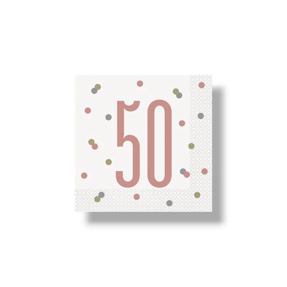 Servilleta G 50 Rose Gold C/16