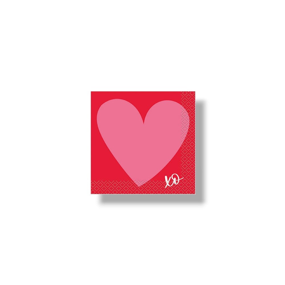Servilleta CH Corazon Rosa C/16