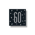 Napkin G 60 Black &amp; Gray C/16