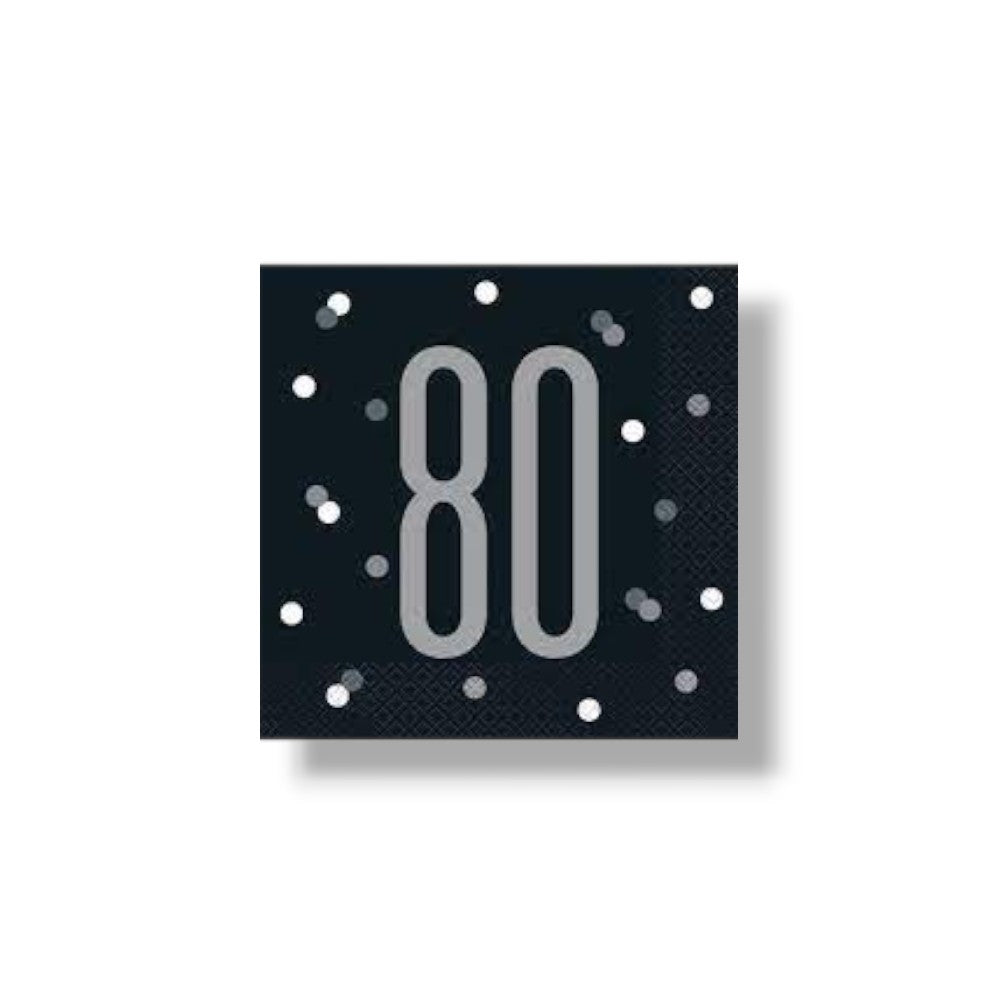 Servilleta G 80 Black & Grey C/16