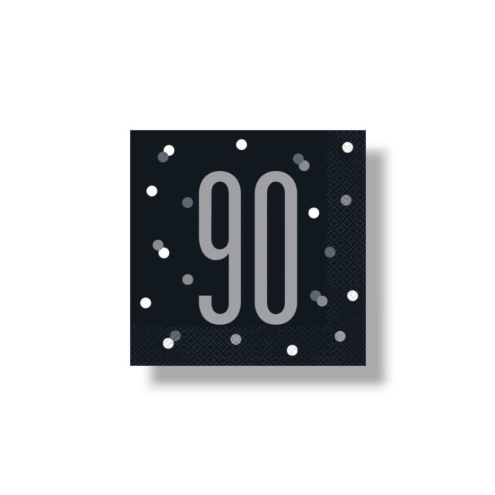 Napkin G 90 Black &amp; Gray C/16