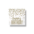 Napkin G Confetti Gold Birthday C/16