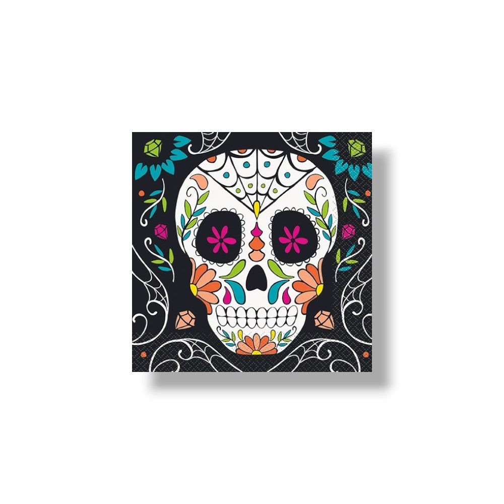 Servilleta G Day Of The Dead Skull C/24