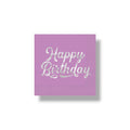 Napkin G Silver &amp; Bright Happy Birthday C/16