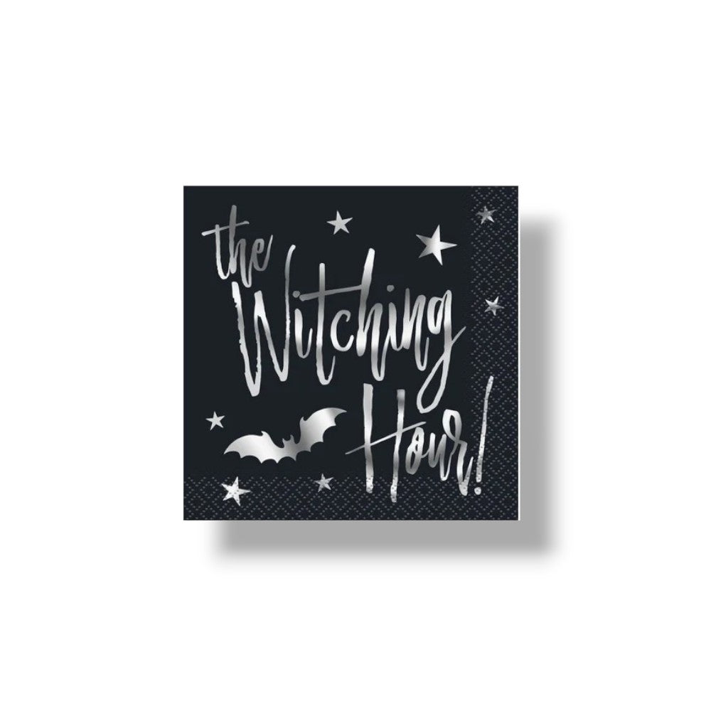 CH Silver Bats Halloween Napkin "The Witching Hour" C/20
