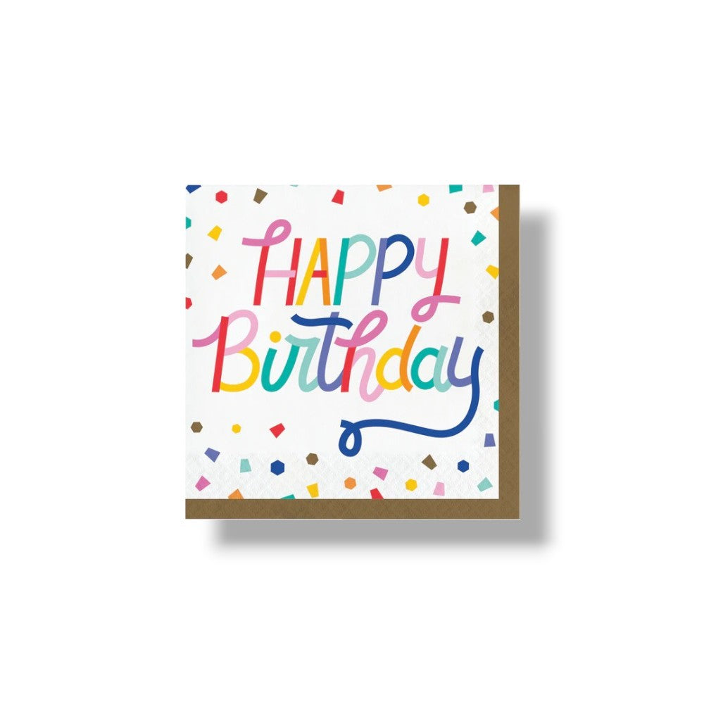 Servilleta G Birthday Confetti C/16