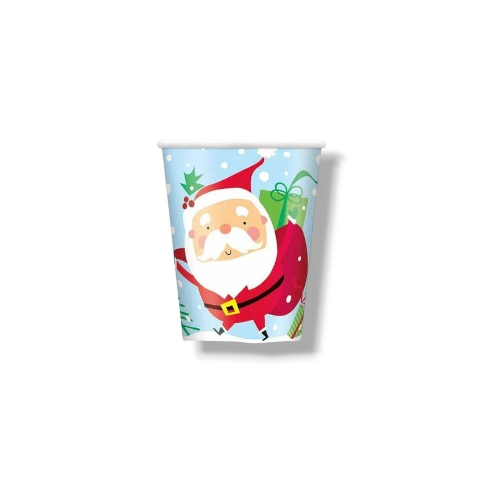 9oz Colorful Santa Cup (8 Count)