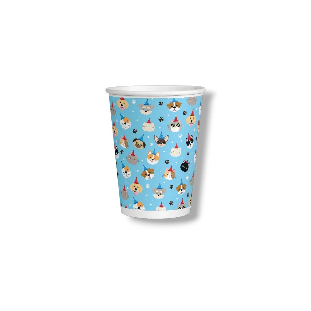 Vaso 9oz Happy B-Day Pet C/8