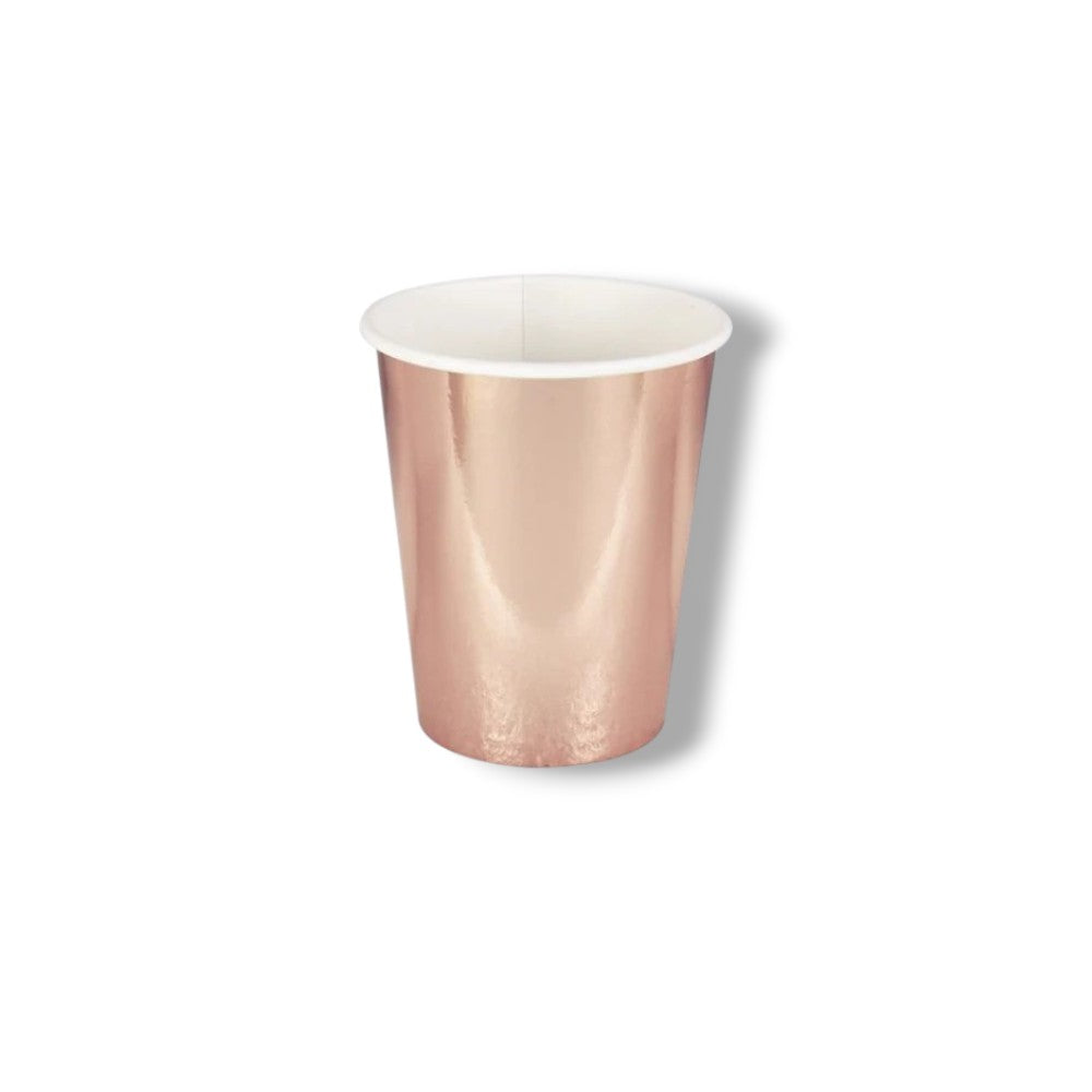 Vaso 9oz Foil Rose Gold C/8