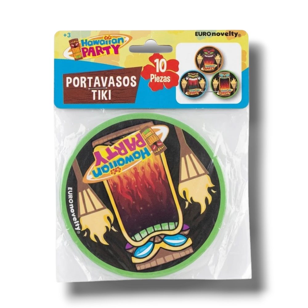 Porta Vasos Para Bebidas Tiki C/10