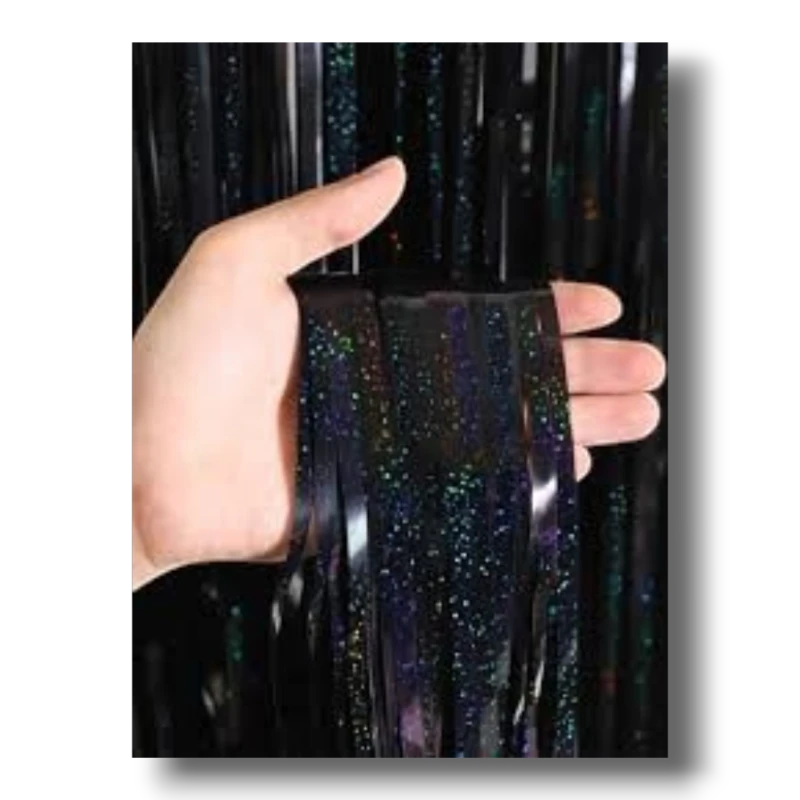 Cortina Holografica Negra C/1