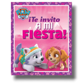 Paw Patrol Girl Invitation (6 pieces)