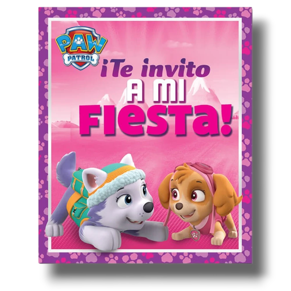 Invitacion Paw Patrol Niña C/6