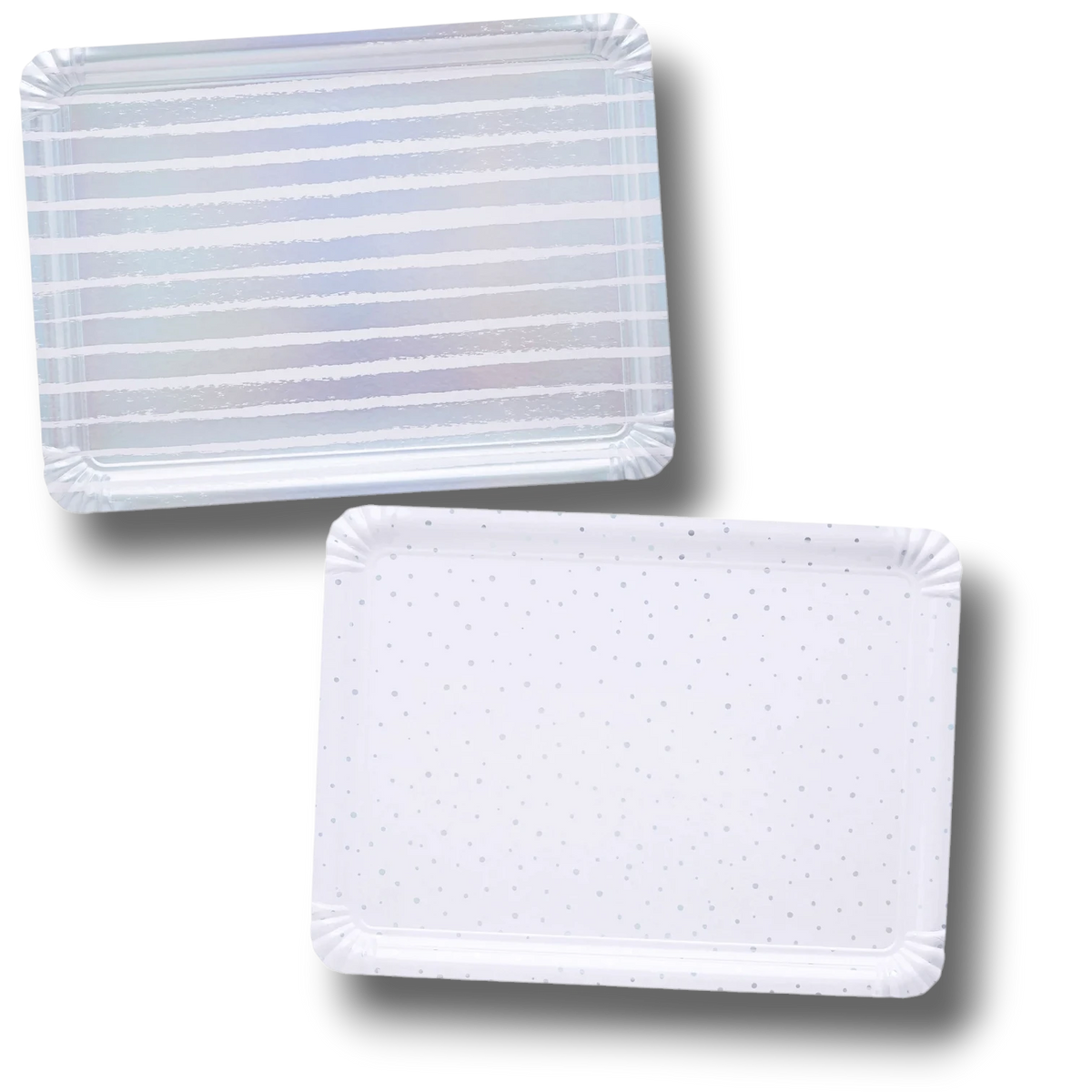 Paper Tray Foil Plata C/4