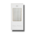 Silver Metallic Candles C/6