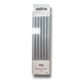 Velas Metalicas Plata C/12