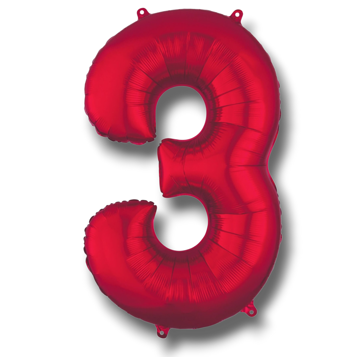 Globo 36" Numero 3 Rojo C/1